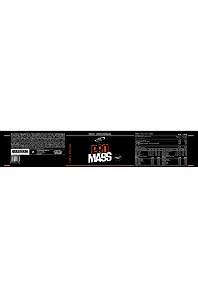 Pro Nutrition Gainer Pentru Creștere În Greutate Și Masă Musculară, Pro Mass, Ciocolată, 900g