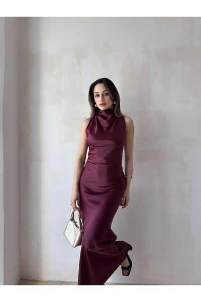 Mooi Butik Φόρεμα GODWİN Maxi 6493 - Claret Red