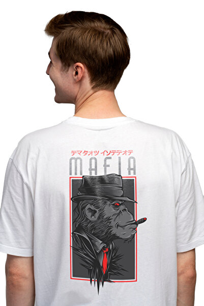 StoryGift Romania Tricou Barbati Cu Portret Gorila Cu Palarie, Tinuta Elegant...