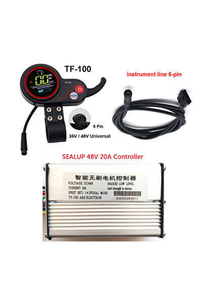 Choice مجموعة TF-100 48 فولت 20 أمبير، وحدة تحكم في المحرك بدون فرشاة 36 فولت...