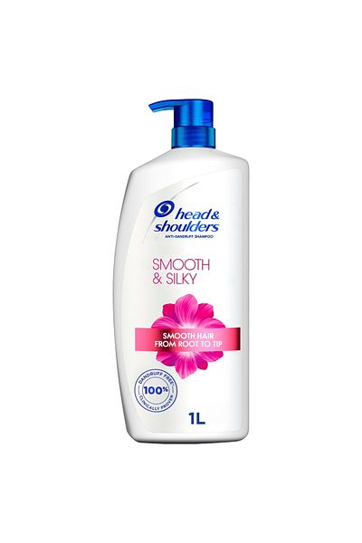 Head&Shoulders Head & Shoulders Smooth & Silky Anti-Dandruff Shampoo for Dry and Frizzy Hair 1 Litre