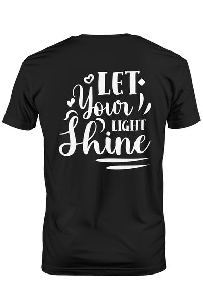 StoryGift Romania Tricou Barbati Cu Textul "let Your Light Shine" - Lasa-ti L...