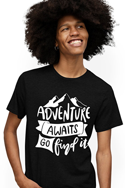 StoryGift Romania Tricou Barbati Cu Munti Si Mesaj Care Te Indeamna Sa Te Duc...