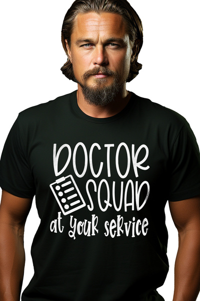StoryGift Romania Tricou Barbati Cu Textul "doctor Squad At Your Service" - E...