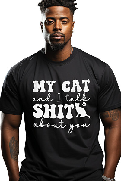 StoryGift Romania Tricou Barbati Cu O Pisicuta Si Mesajul In Engleza "my Cat ...