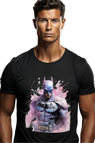 StoryGift Romania Tricou Barbati Cu Batman, Masca, Dc, Pelerina, Supererou, I...