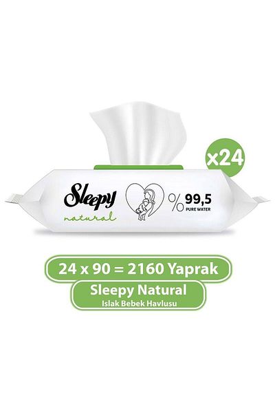 Sleepy Natural Wet Baby Towel 24X90 (2160 Sheets)