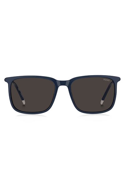 HUGO Men's Sunglasses Hg 1344/s Pjp/ir, Plastic, Blue, 55 Mm