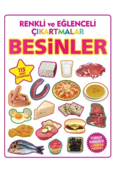 Parıltı Yayınları RENKLİ BE EĞLENCELİ ÇIKARTMALAR BESİNLER