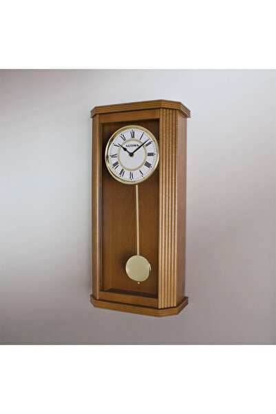 ULTIMA 9291 EW Kurmalı Ahşap Duvar Saati