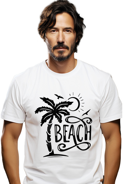 StoryGift Romania Tricou Barbati Cu Palmier Pentru Cei Care Prefera Sa Mearga...