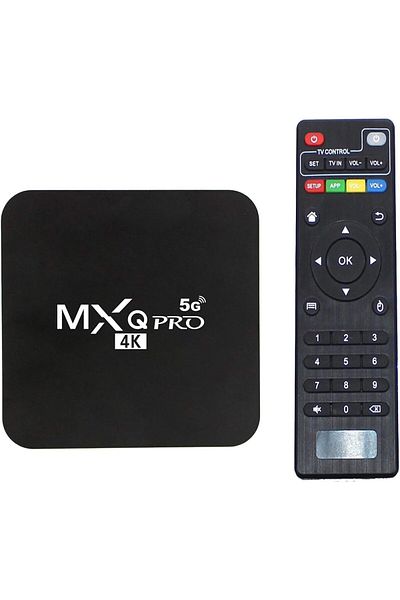 fulina Smart Android TV Set-Top Box, 4K HD, 2.4G/5.8GHZ, Dual-Band Wifi, Quad-Core Processor, Black
