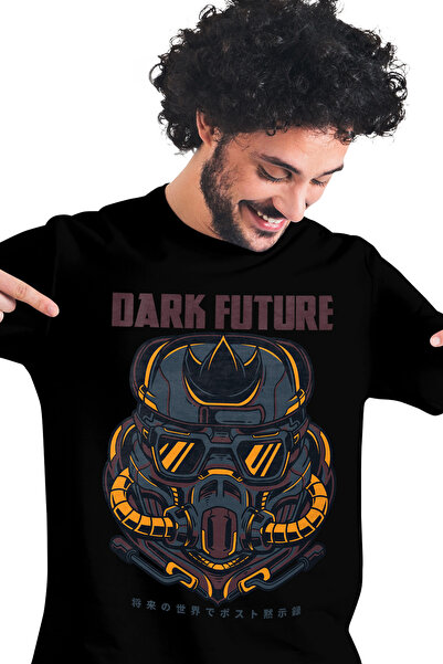 StoryGift Romania Tricou Barbati Cu Masca Robot Anti-gaz, Text In Engleza Dar...