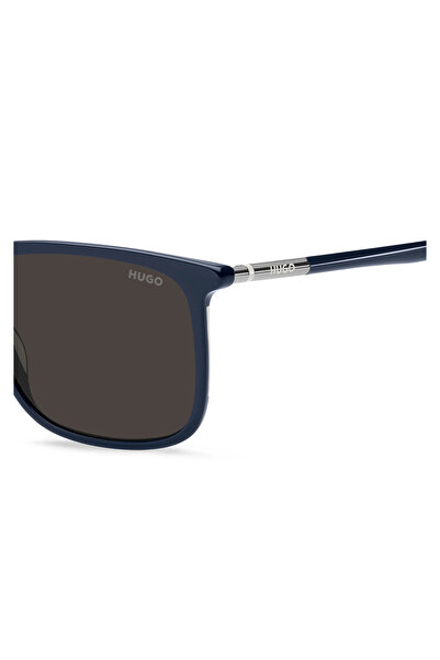 HUGO Ochelari de soare bărbătești HG 1344/S PJP/IR, Plastic, Albastru, 55 mm