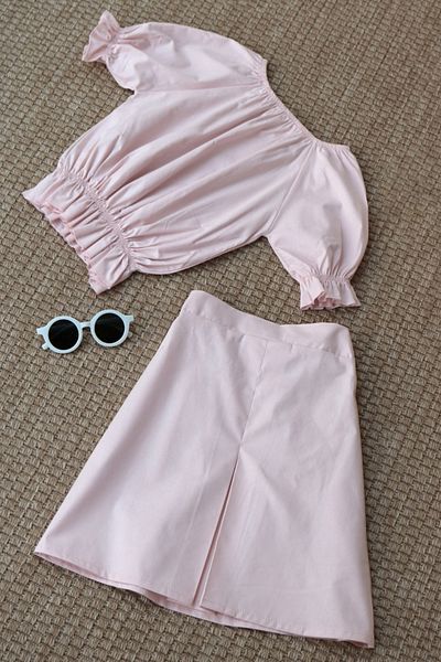 Parla Kids Alina Madonna Powder Pink Girl's Skirt and Blouse Set