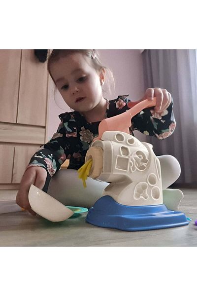 Velixo Creative Plasticine Chopper Set, 10 Colors Modeling Clay, Educational, Interactive, Kids Toy