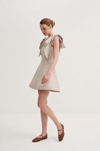 Jorbinol Linen Bow Dress
