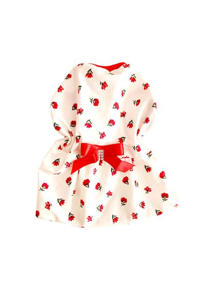 atelyu Cat Dog Suit Combed Cotton Floral Summer Dress