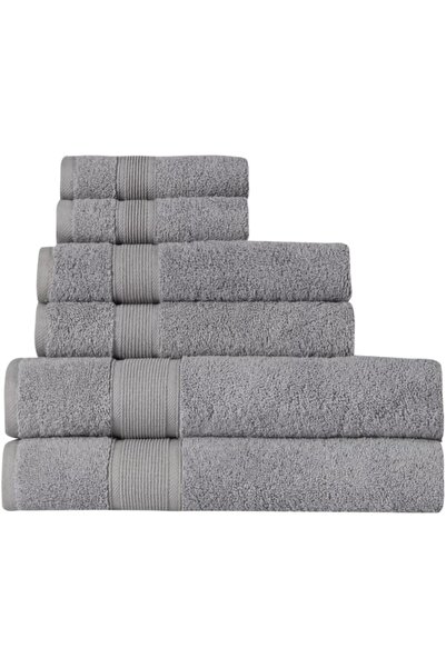HOME ESSENTIALS Набір з 6 рушників для рук і обличчя з 100% бавовни - Premium 600 г/м² Висока м'якість Швидке висихання