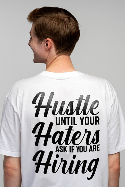 StoryGift Romania Tricou Barbati Cu Mesaj Care Te Indeamna Sa Muncesti Pana Cand Dusmanii Tai Te Intreaba Da Stg