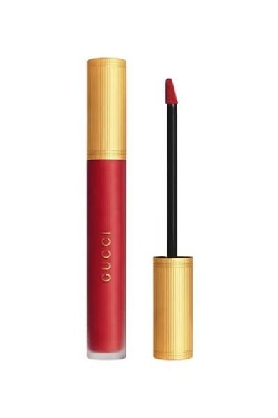 Gucci Liquid Soft Matte Lipstick 25 Goldie Red 0.12 oz /6.5ml