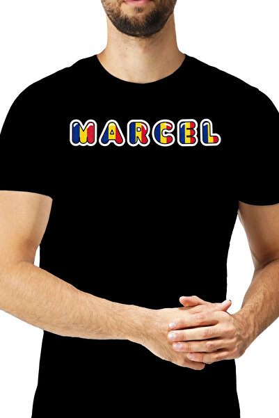StoryGift Romania Tricou Barbati Cu Numele Marcel, Romania, Suporter, Steagul...