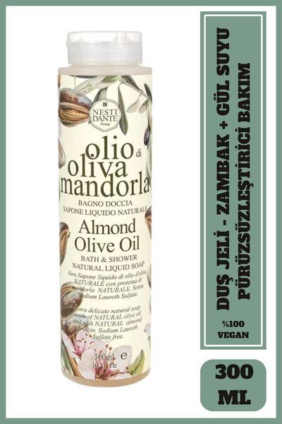 Nesti Dante Olio Di Oliva Mandorla Almond Duş Jeli 300ml | Sıkılaştırıcı Zamb...