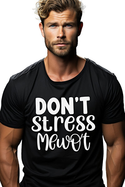 StoryGift Romania Tricou Barbati Cu Textul "nu Ma Stresa" - Miauna Pisica Fel...