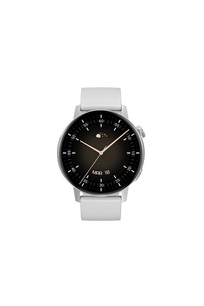 Smart Vibe SmartWatch DT™ WATCH3 MINI, Bluetooth HD Calling, 1.19" Borderless 4D, GPS Route Tracking, Silver