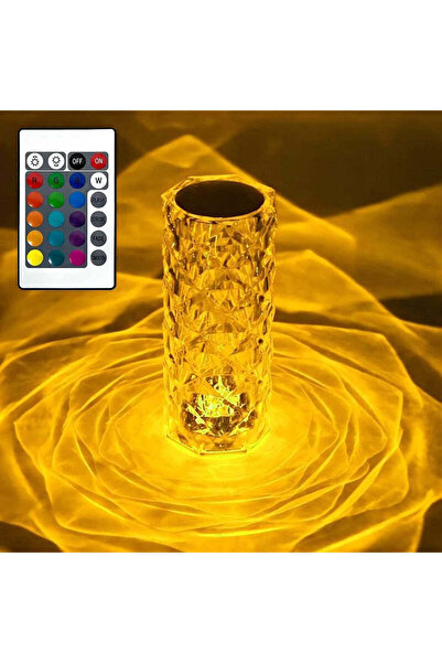 Velixo LED Ambient Lamp, Remote & Touch Control, 16 Modes, Acrylic, USB, Decor, Table, Office, 21.5x9 cm