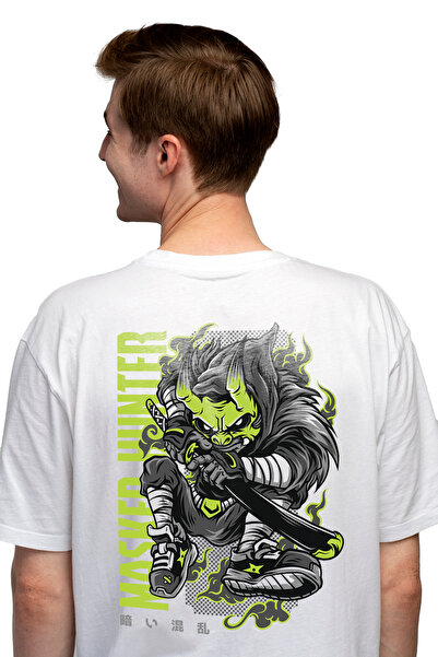 StoryGift Romania Tricou Barbati Cu Ninja Masca Stil Chinezesc, Text Verde Ne...