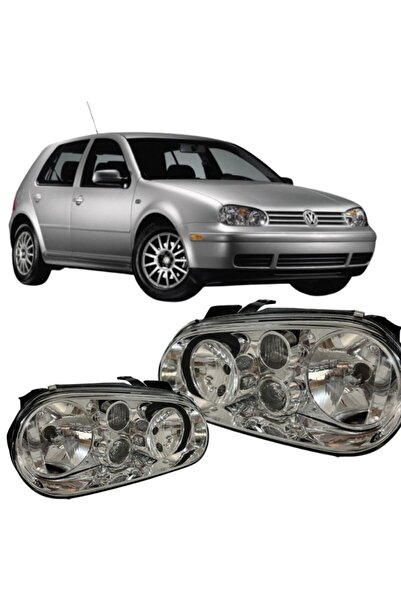 NS Nilser Auto Parts Vw Golf 4 Far Lambası Sağ-Sol Takım 1997-2004 Sisli