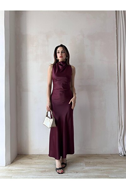 Mooi Butik Φόρεμα GODWİN Maxi 6493 - Claret Red