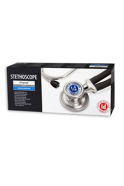 Little Doctor Little Doctor LD Special Stethoscope, 2 tubes, tube length 56cm, Black/Stainless Steel