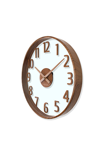 Regal 0638 A2 Opal Wall Clock |   Walnut