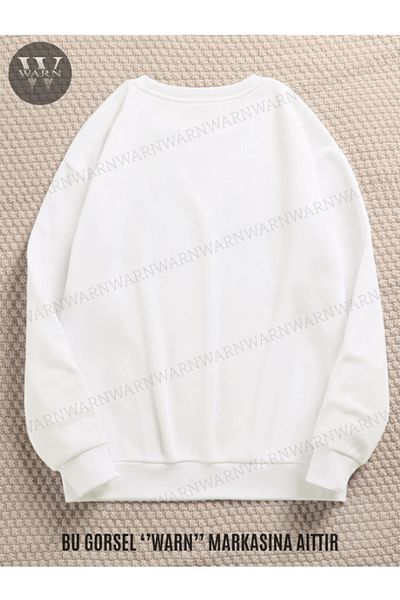 warn Hanorac unisex cu gât crew din bumbac de iarnă în 3 culori