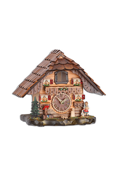 Regal Gq 486 m Cuckoo 22 Cm. Melodic Roofed Console Type Table