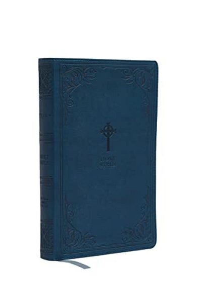 Zondervan Nrsv Catholic Edition Gift Bible Teal Leathersoft Comfort Print Holy Bible Complete Catholic Bib
