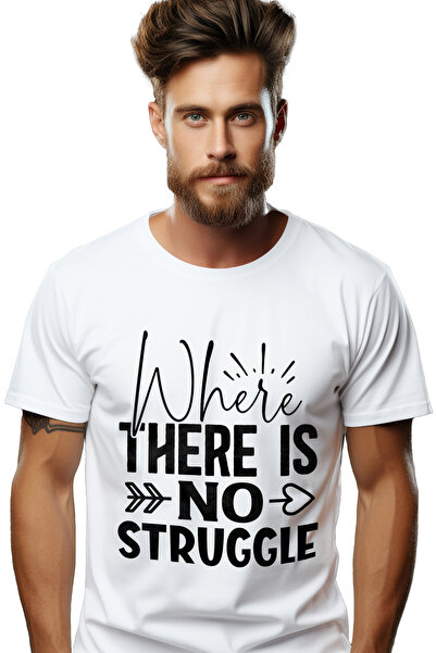 StoryGift Romania Tricou Barbati Cu Mesajul "where There Is No Struggle" - Ac...