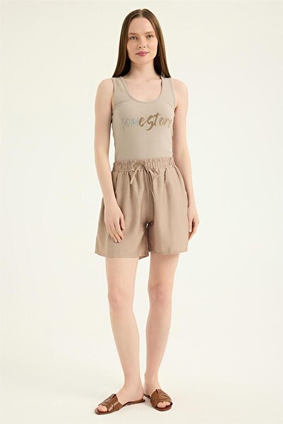 HomeStore Beli Lastikli Şort