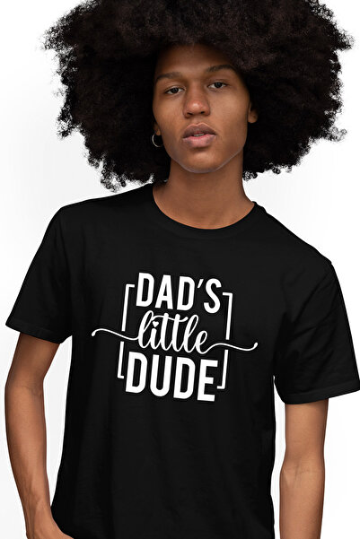 StoryGift Romania Tricou Barbati Cu Textul In Engleza "dad's Little Dude" - T...