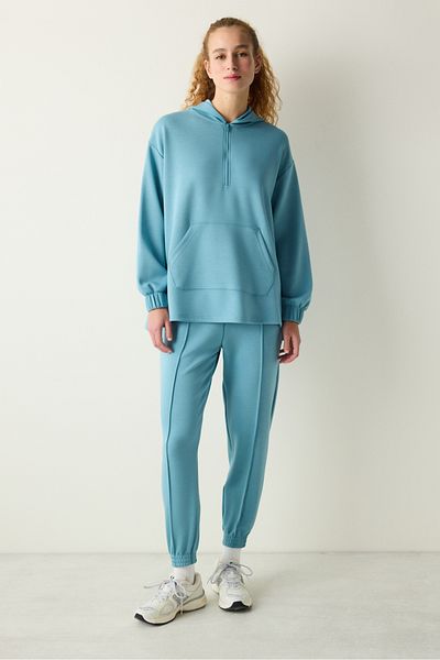 Penti Silky Feel Grünes Sweatshirt mit Reißverschluss