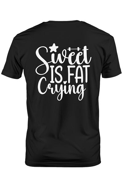 StoryGift Romania Tricou Barbati Cu Textul "dulce Este Grasimea Plangand" - Slabire Exercitii Fizice Cu Impr Stg