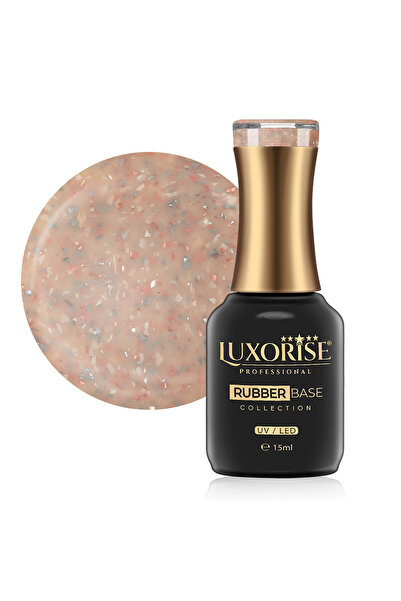 LUXORISE Bază de cauciuc LUXORISE Colecția Strălucitoare - Royal Candy 15ml