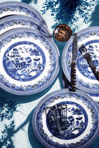 Manaferra Churchill Pattern Porcelain 6-Piece Serving Plate 26 Cm