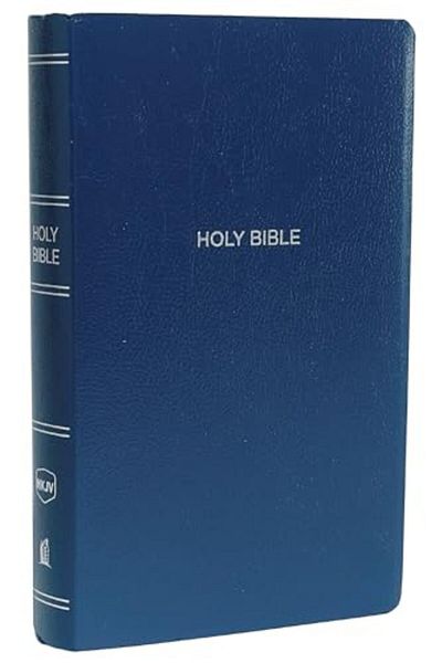Thomas Nelson Nkjv Gift And Award Bible Leatherlook Blue Red Letter Comfort Print Holy Bible New King Jame
