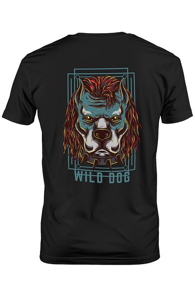 StoryGift Romania Tricou Barbati Cu Portret Caine Cu Par Roscat, Rasa Bulldog, Zgarda Cu Tinte, Text In Engl STG