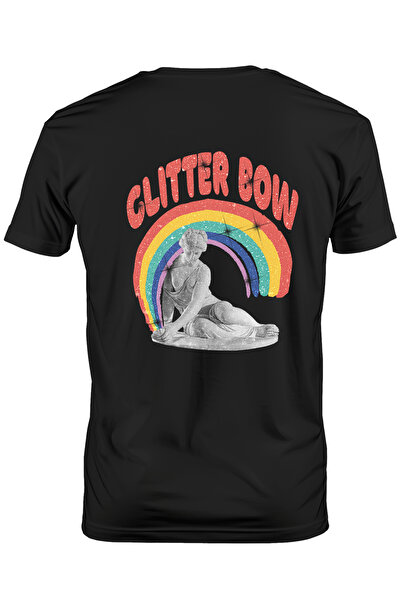 StoryGift Romania Tricou bărbătesc cu mesaj în engleză cu fundă sclipitoare, ...