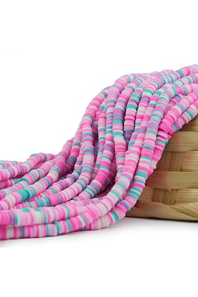 Prestij Boncuk Fimo Bead Sequence 6 mm |   Mixed Color Model-01