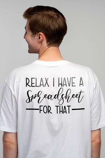 StoryGift Romania Tricou Barbati Cu Textul "relaxeaza-te, Am O Foaie De Calcul Pentru Acel Lucru" Cu Imprime Stg